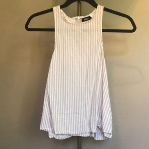 Urban Outfitters Linen Striped Top